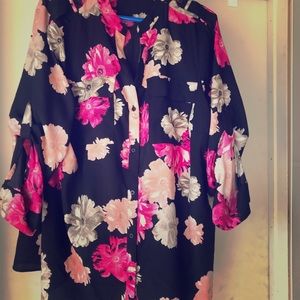 Beautiful floral Calvin Klein blouse